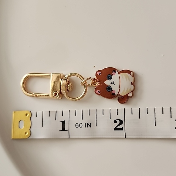 CAT  ZIPPER Pull- purse charm Or Charm bracelet Lobster claw clip closure - Picture 3 of 3